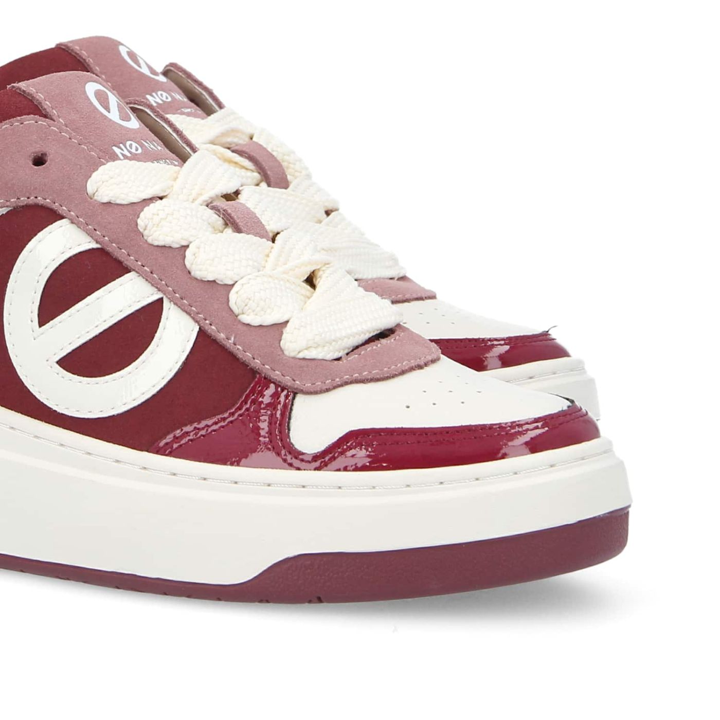 BRIDGET SNEAKER W  -  SDE/GRAIN/CRUMP  - BORDEAUX/BIANCO SPORCO